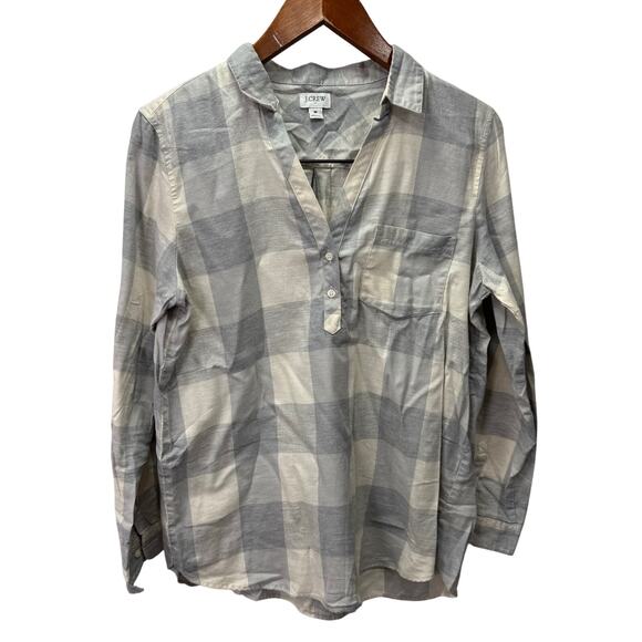 J.Crew Tops - J.CREW Garment Dyed Pop Over Shirt sz M # H493